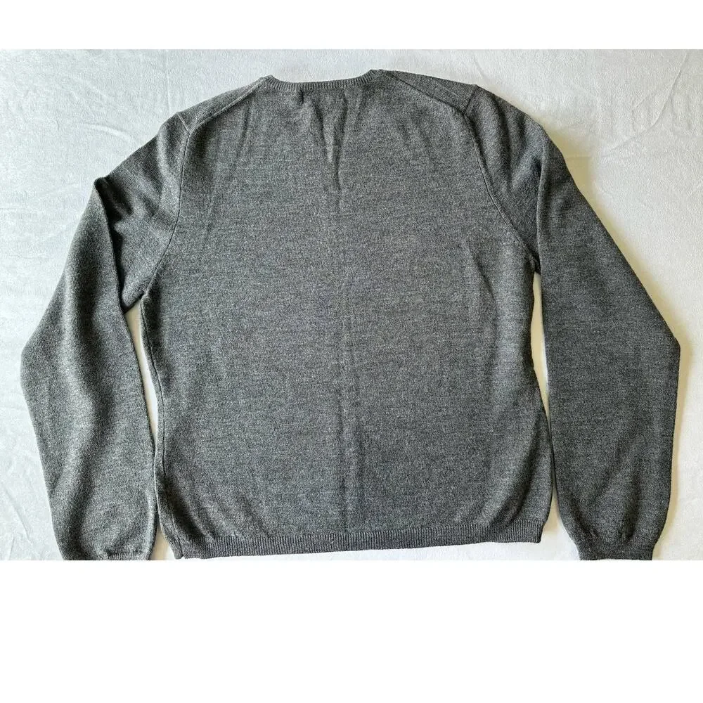 Brooks Brothers Grey Wool Sweater Size Large
